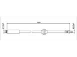 Tubo Freno Anteriore 390Mm Metzger Per Chevrolet Aveo Notchback