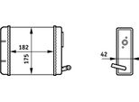 Scambiatore Di Calore Per Riscaldamento Interno Mahle Per Fiat Panda