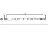 Tubo Freno Anteriore 602Mm Metzger Per Bmw 3 Gran