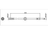 Tubo Freno Posteriore 305Mm Metzger Per Bmw 5 (G30)