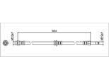 Tubo Freno Anteriore 564Mm Metzger Per Bmw I3 (I01)