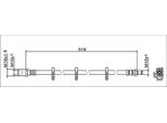 Tubo Freno Posteriore 519Mm Metzger Per Daily Iv