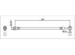 Tubo Freno Posteriore 307Mm Metzger Per Audi A4 Allroad