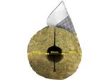 Isolamento Di Tubi In Lana Di Roccia In Alluminio, 54 Mm, Spessore Isolante 40 Mm, Lunghezza 1 M