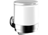 Emco Round Distributeur De Savon Liquide, Manipulation D'une Main, Verre Cristal Satiné, 432100101, 432100101