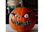 Inquietante Zucca Di Halloween, Decorazioni Di Zucca, Decorazione Artistica Di Zucca Di Halloween, C