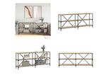 Vidaxl Tavolo Consolle In Rovere Sonoma 180X30X75 Cm In Legno E Ferro - Tavolo Consolle - Tavoli Consolle - Tavolo - Tavolo Da Corridoio