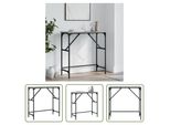 The Living Store Consolle Grigia Sonoma 75X32X75 Cm In Materiale Ligneo