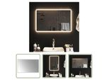 The Living Store Specchio Da Bagno A Led 50X80 Cm