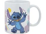 Disney Stitch - Tazza In Ceramica Della Collezione Hawaian Flower 325 Ml