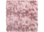 Vidaxl Tappeto Shaggy A Pelo Alto Navarra Rosa Antico 200X200 Cm Poliestere