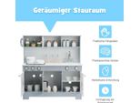 Cucina Per Bambini Con Luci E Suoni Realistici E Accessori 76 X 28 X 80 Cm Grigia