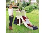 Scivolo Per Bambini Parco Giochi Per Bambini Da Giardino Scivolo Per Bambini Con Scala Canestro Da Basket Blu