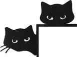 Inf Simpatica Decorazione Per Telaio Porta Con Due Gatti - Ornamento In Ferro