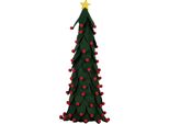 Clayre & Eef Decorazione Albero Di Natale Ø 15X45 Cm Verde Sintetico