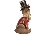 Clayre & Eef Figura Decorativa Volpe 9X8X17 Cm Plastica Marrone