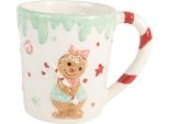 Tazza Clayre & Eef Babbo Natale 400 Ml In Ceramica Bianca