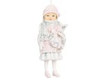 Targhetta Natalizia Clayre & Eef Bambino 11 Cm Rosso Nero Plastica