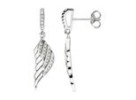 Paar OhrhäNger Jobo "Ohrringe Engels-FlüGel", Silber (Silber 925), Ohrringe, Damen, Silber 925 (Sterlingsilber), 925 Silber Mit 34 Zirkonia