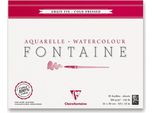 Blocco Acquerello Clairefontaine Fontaine Pressato A Freddo 24 X 30 Cm, 25 Fogli, 300 G