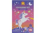 Tiger Tribe Colouring Book Unicorn Magic - Set Da Colorare Con Adesivi E Pennarelli