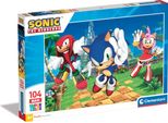 Clementoni Puzzle 104 Pezzi Maxi Sonic 25764 - Puzzle Per Bambini