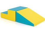 2 Pz. Mattoncini In Schiuma Per Bambini Per Correre E Arrampicarsi. Morbidi Mattoncini Gialli + Verdi