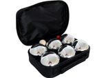 Set Da Bocce Master 6 Palline Cromate Con Rivestimento In Nylon