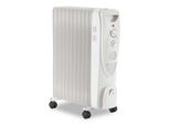 Jopassy Radiatore Ad Olio 2000W Riscaldatore Elettrico Radiatore Ad Olio Con 3 Livelli, Termostato Radiatore Bianco