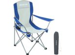 Sedia Pieghevole Da Campeggio King Camp Con Braccioli In Acciaio - Blu