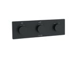 KLUDI TRONIC / PUSHTRONIC elektronisches Unterputz-Thermostat, UP-Rohbau-Set mit Feinbau-Set, HotStop, 3830039-00