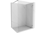 Mexen Lunar Parete Doccia Walk-In Destra 130 X 200 Cm, Trasparente 8 Mm, Metallo Canna Di Fucile - 830-130-000-95-00-P