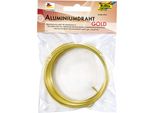 Folia 79665 Basteldraht Alu - Gold, 2 Mm X 5 M