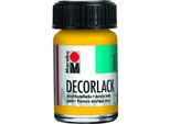 Marabu 1130 39 021 Lacca Decorativa Acrilica, Giallo Medio 021, 15 Ml
