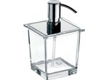 Emco Distributeur De Savon Liquide De Liaison Emco Pour Rampe, Transparent, Verre Cristal, Pompe Doseuse MéTal, Env. 365 Ml, Chromé, 182100106, 182100106