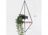 Skye Decor, Wr039, Mensole Da Parete, Noce, Legno, 60 X 23 X 15 Cm