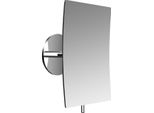 Emco Puree Miroir AdhéSif, Carré, Avec PoignéE, Grossissement 3X, Chrome, 109400130, 109400130