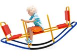Costway Altalena A 3 Posti, Altalena Da Giardino Con Capacità Di Carico Fino A 100 Kg, Altalena Per Bambini Da Interno E Da Esterno, Altalena Giostra In Metallo Per Bambini Ideale Per Bambini Da 3 A 8 Anni