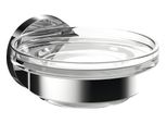 Porte-Savon Rond Emco, Plat En Verre Cristal, 433000100, 433000100