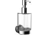 Distributeur De Savon Rond Emco, RéCipient En Verre Cristal, ModèLe Mural, 432100100, 432100100