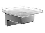 Emco Cue Porte-Savon Chromé Avec Verre Cristal, 323000100, 323000100