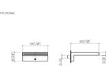 Dornbracht Bec DéVerseur Pour Baignoire Pour Montage Mural, Saillie 200Mm, 13430740-99, 13430740-99