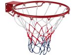 Anello Basket + Rete 45 Cm Rosso