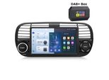 Autoradio 7" Carplay Con Android 14"" 2+64G Per Fiat 500 2007-2015 Gps Swc Navi Wifi Bt Rds Dsp Dab+ 1280*720"