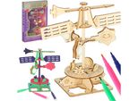 Puzzle In Legno Modello Scientifico 3D Mulino A Vento