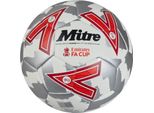 Mitre Fa Cup Calcio Taglia 5 - Pallone Da Allenamento 2024/2025 Bianco Argento Rosso