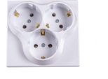 Prese Schuko A 3 Vie Da Incasso Con Contatto Di Terra Presa Da Incasso IP20 (5303)