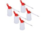 Set Di Oliatori Da 5 Pezzi, 200 Ml In Plastica, A Forma Di Pistola Con Ugello, Per La Manutenzione Delle Macchine Da Cucire