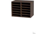 Organizzatore Di Letteratura, Ripiani Regolabili, Soluzione Di Archiviazione Efficiente, Retro Brown-12
