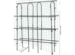 Arco Da Giardino, Design Moderno, Supporto Stabile Per Piante Rampicanti, Nero